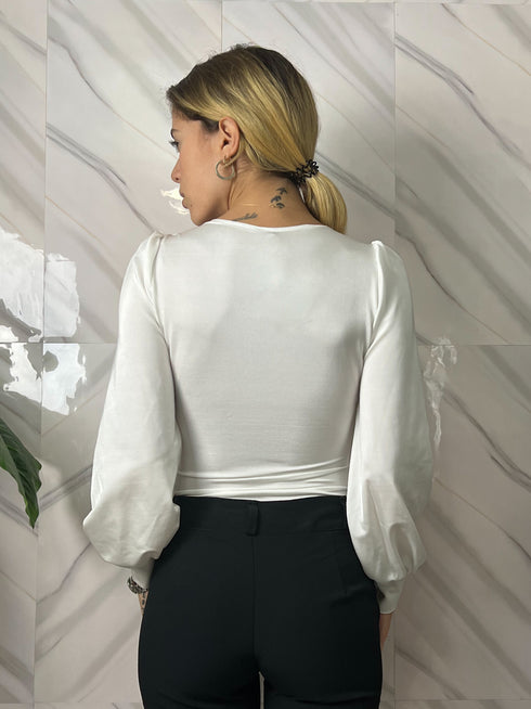 Body donna aderente a manica lunga