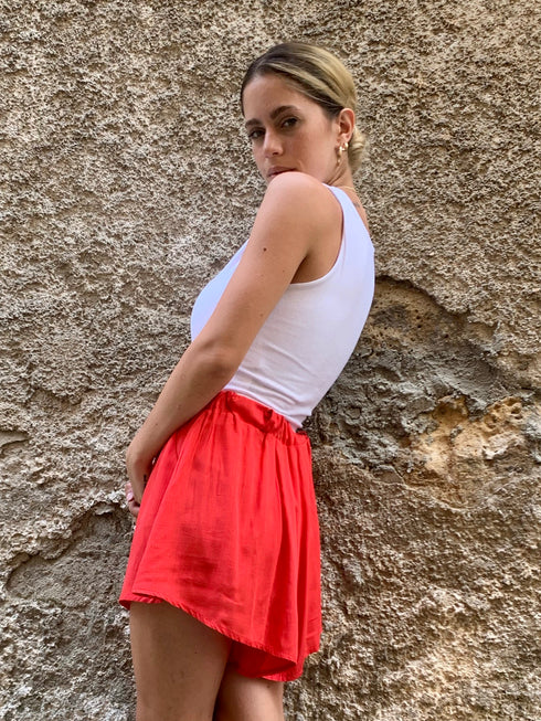 Shorts farfalla in cotone