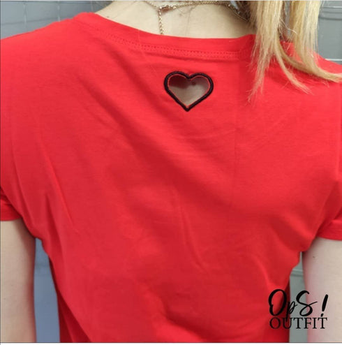 T-shirt donna cuore